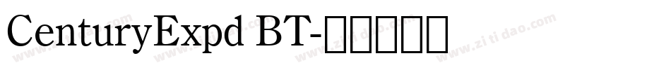 CenturyExpd BT字体转换